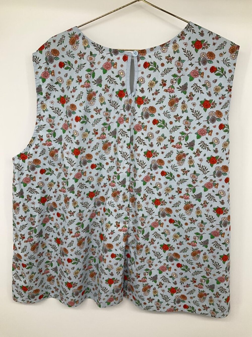 DISNEY 3XL Epcot Flower Garden Festival Grow Green Floral Blue Tank Top - Picture 5 of 9